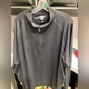 Foot joy quarter zip pull over in black